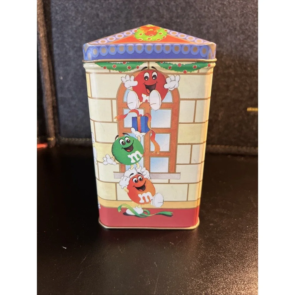 Vintage M&M's Christmas Post Office Tin‎ Letters For Santa 1995 Limited Edition.